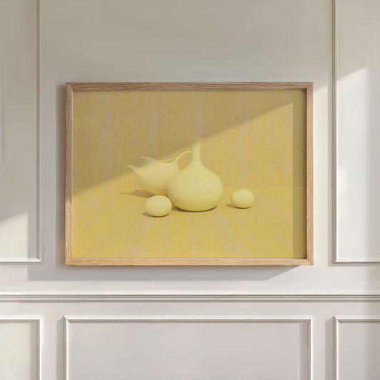 Yellow Kitchen, Horizontal, Wall Art