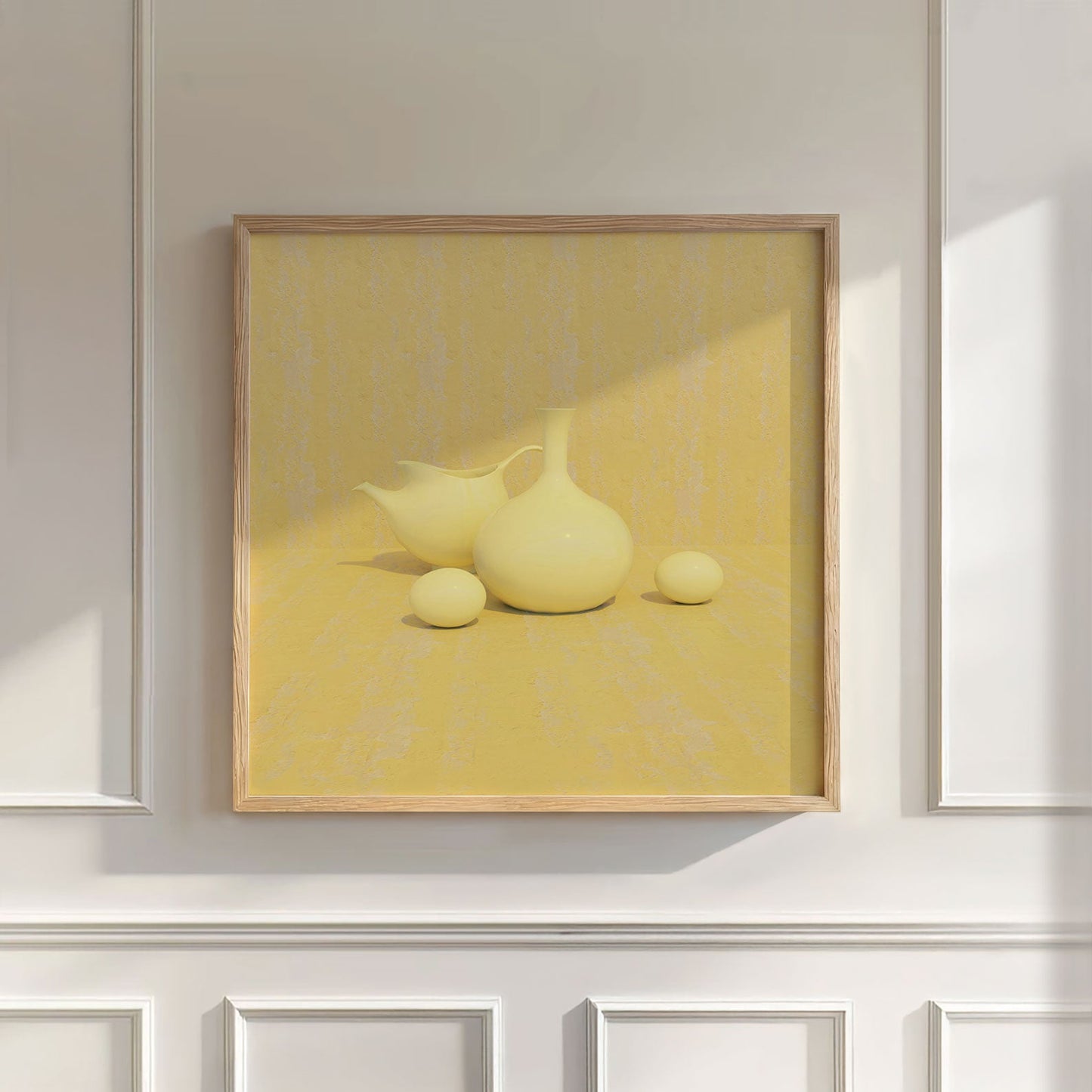 Yellow Kitchen, Square, Wall Art