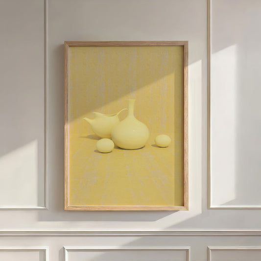 Yellow Kitchen, Vertical, Wall Art