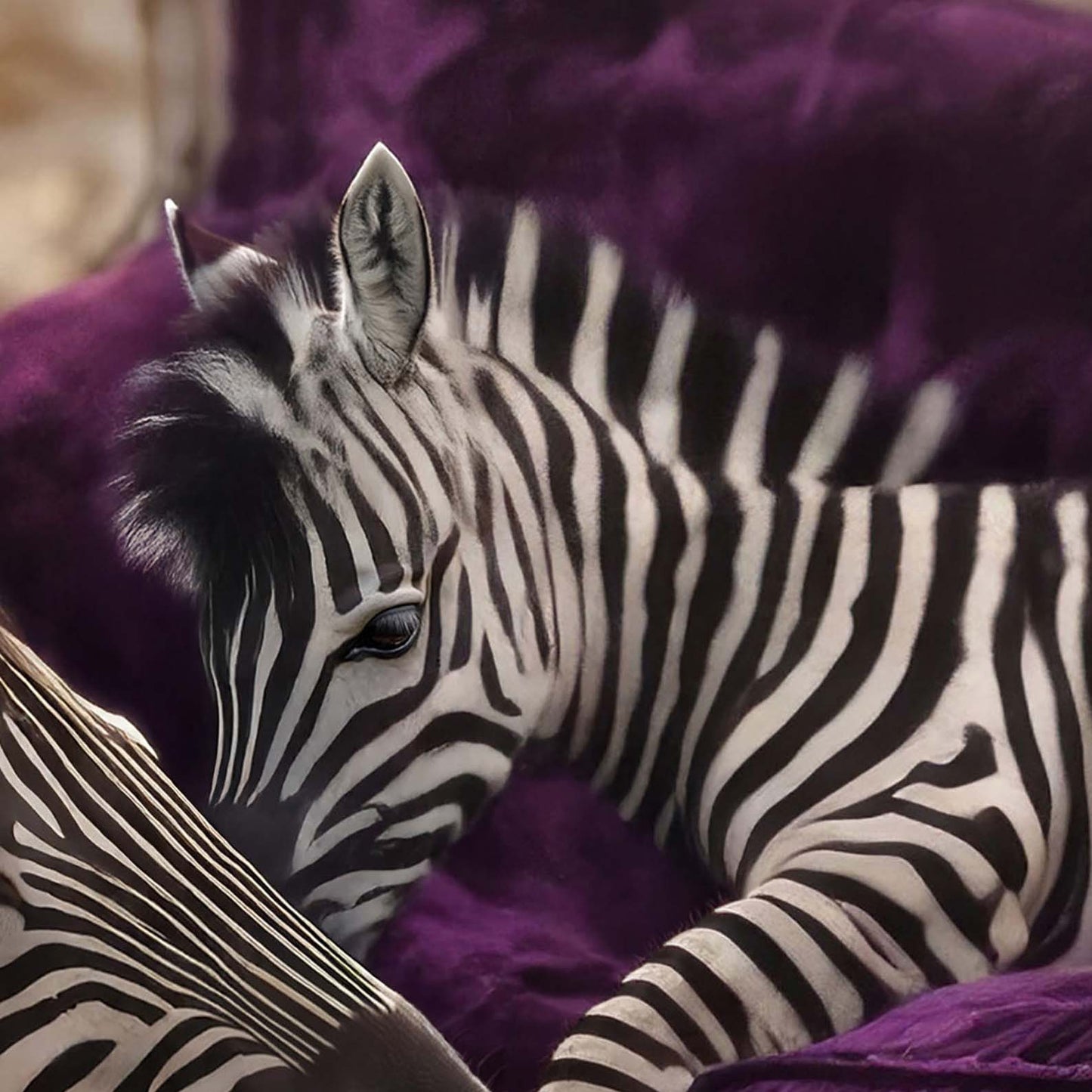 High Resolution Art Texture Of Zebra Whisper