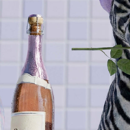 High Resolution Art Texture Of Zebra In Bathtub I