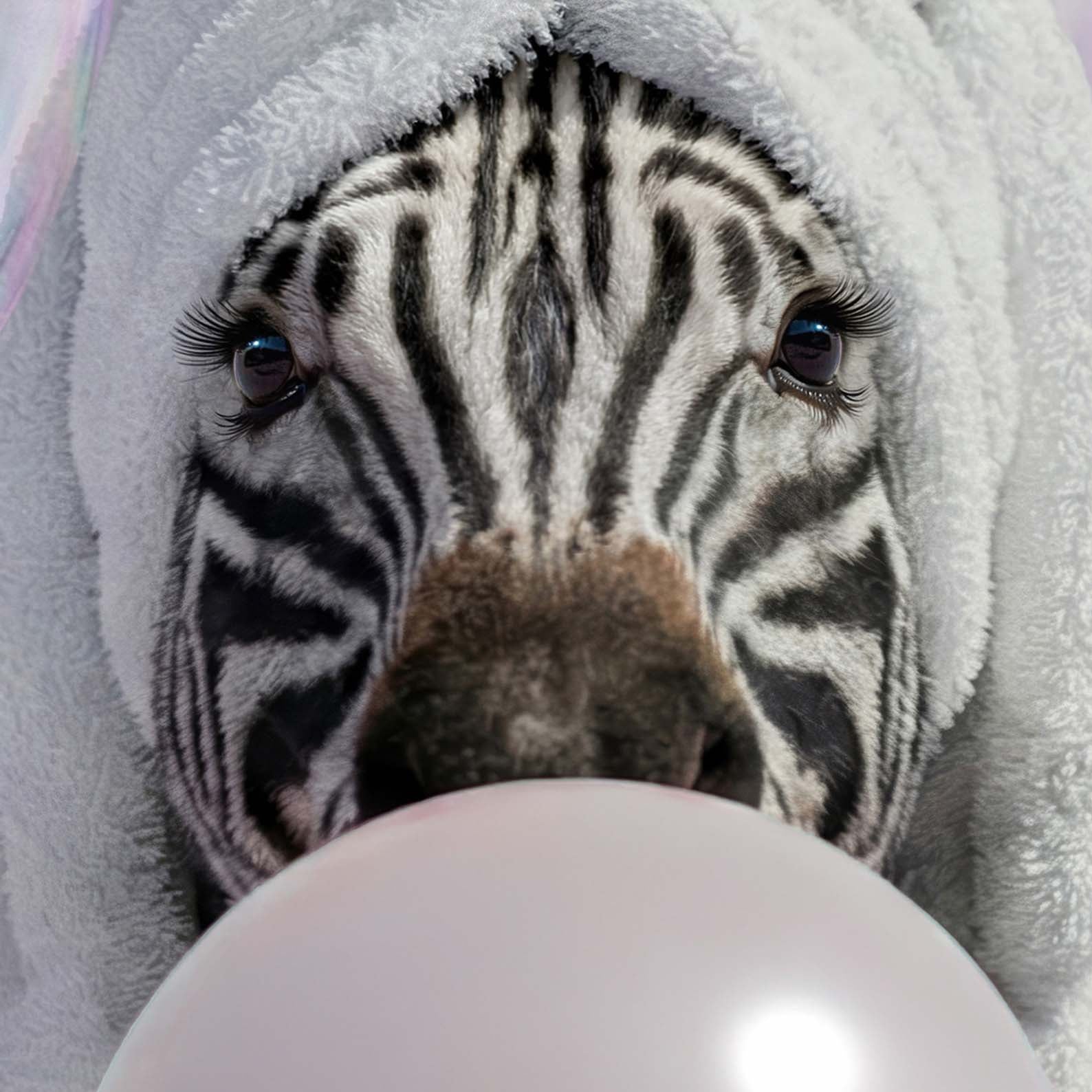 High Resolution Art Texture Of Zebra In Bathtub