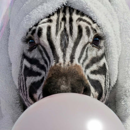 High Resolution Art Texture Of Zebra In Bathtub