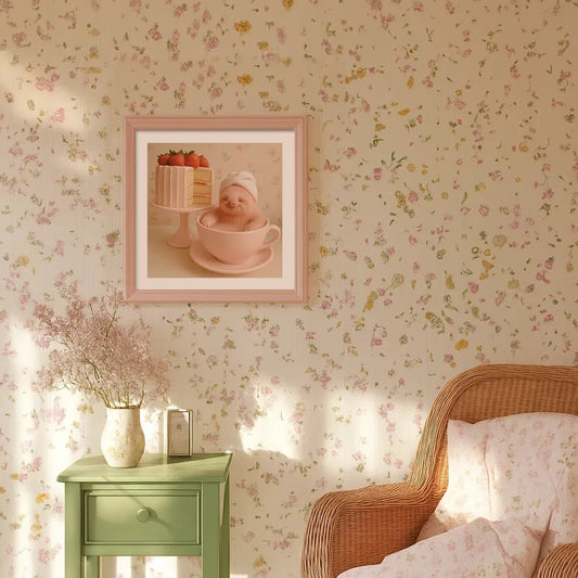 Bath in Pink Teacup Print - Mooon Gallery