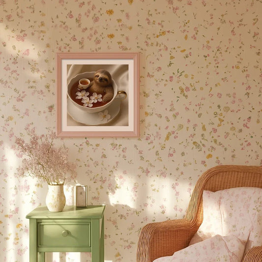 Bath in the Tea Print, Funny Wall Art - Mooon Gallery