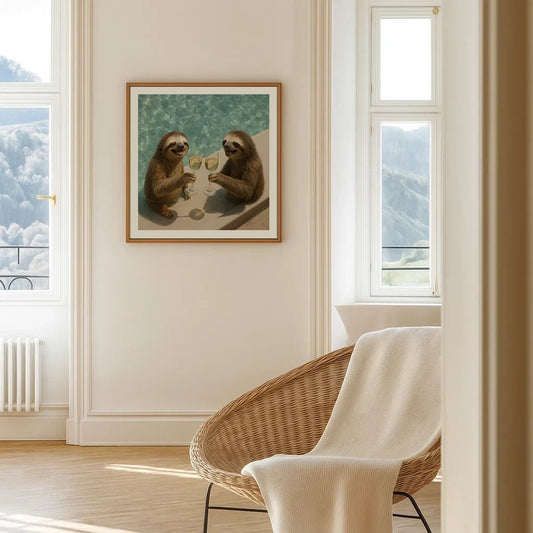 Cheers in the Pool Print - Mooon Gallery