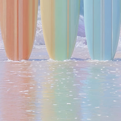 Colorful Surfboards, Vertial