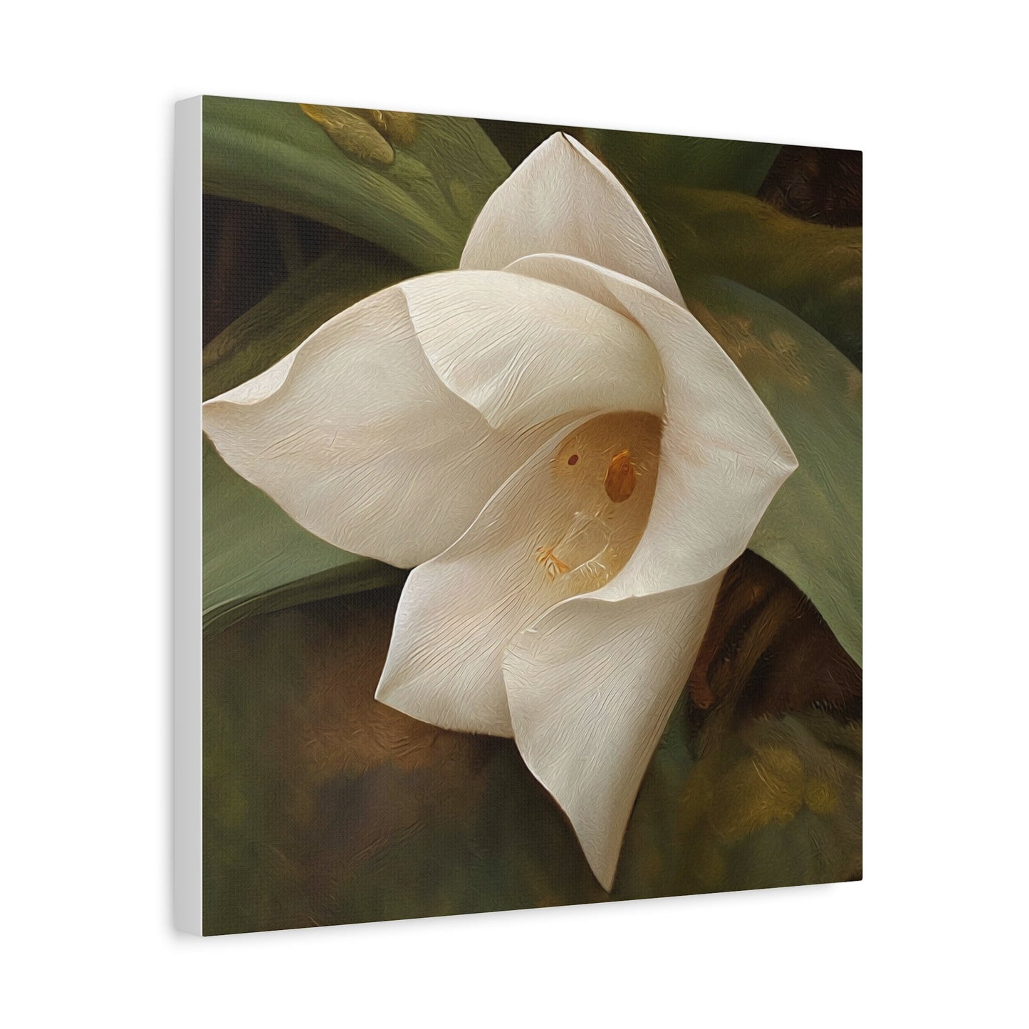 Elegant White Orchid Wall Art - Matte Canvas Decor - Mooon Gallery