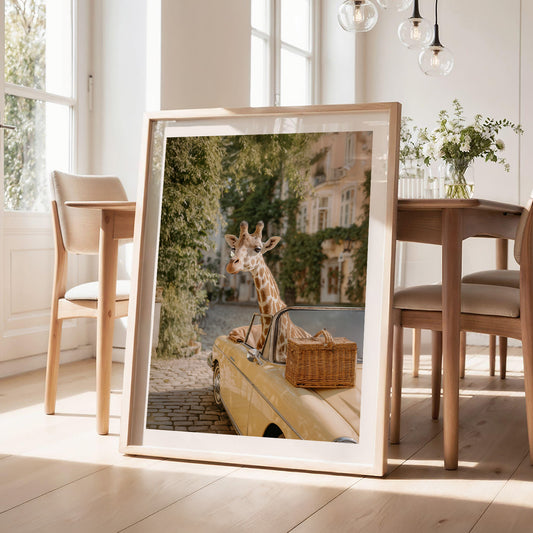 Giraffe and Butterfly, Vertical