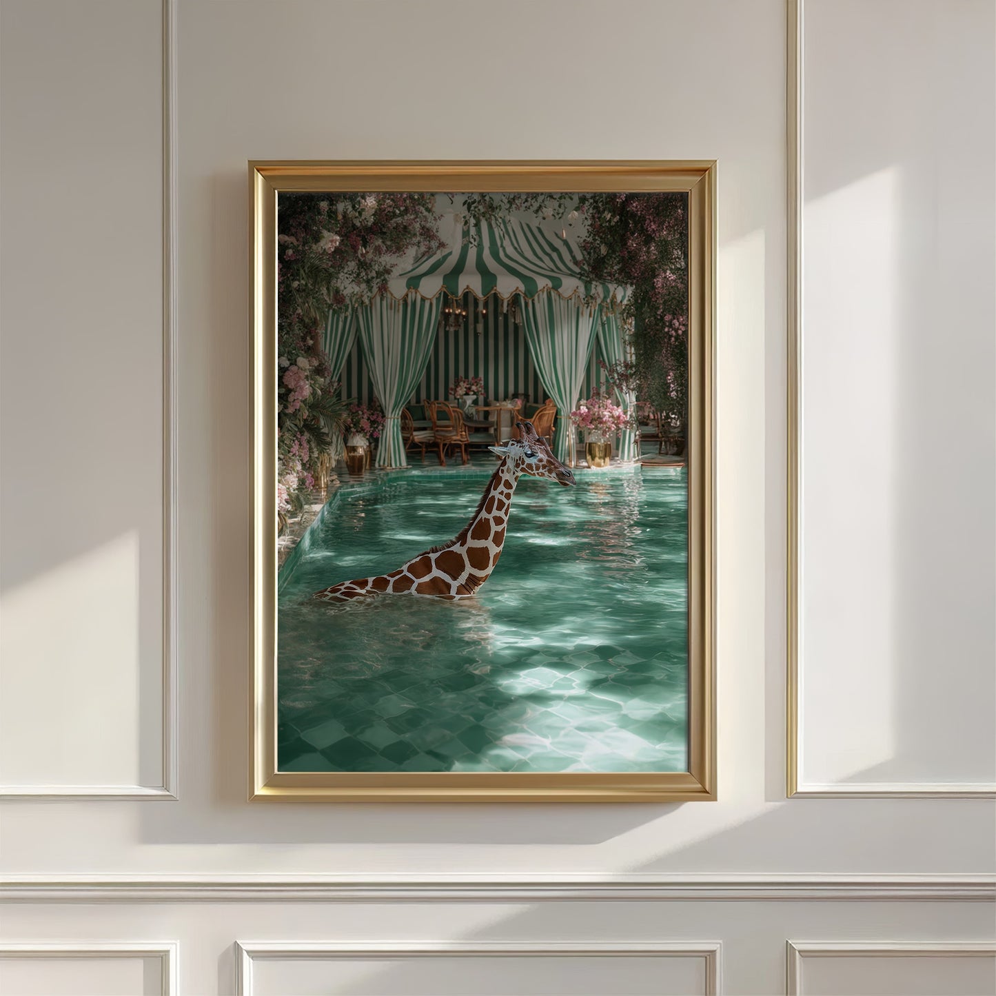 Pooltime Giraffe, Vertical