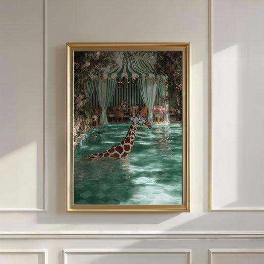 Pooltime Giraffe, Vertical