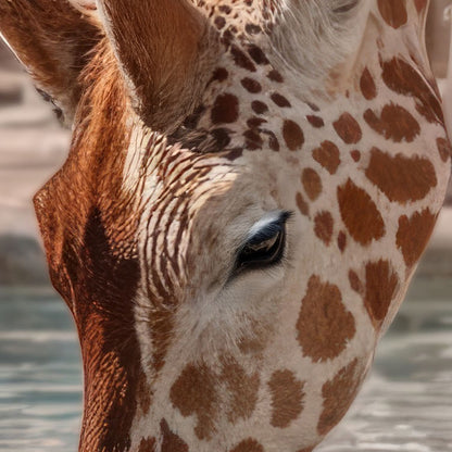 Poolside Giraffe