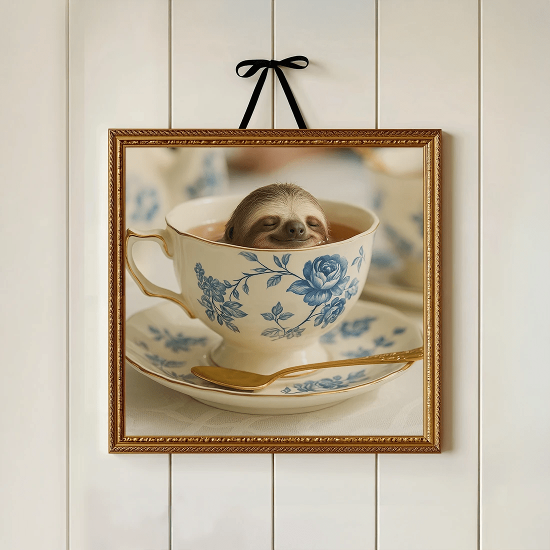 Sloth in the tea Print - Mooon Gallery