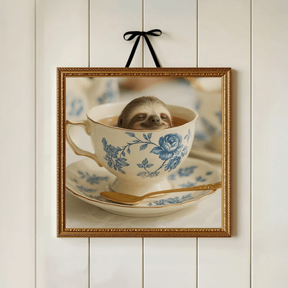 Sloth in the tea Print - Mooon Gallery