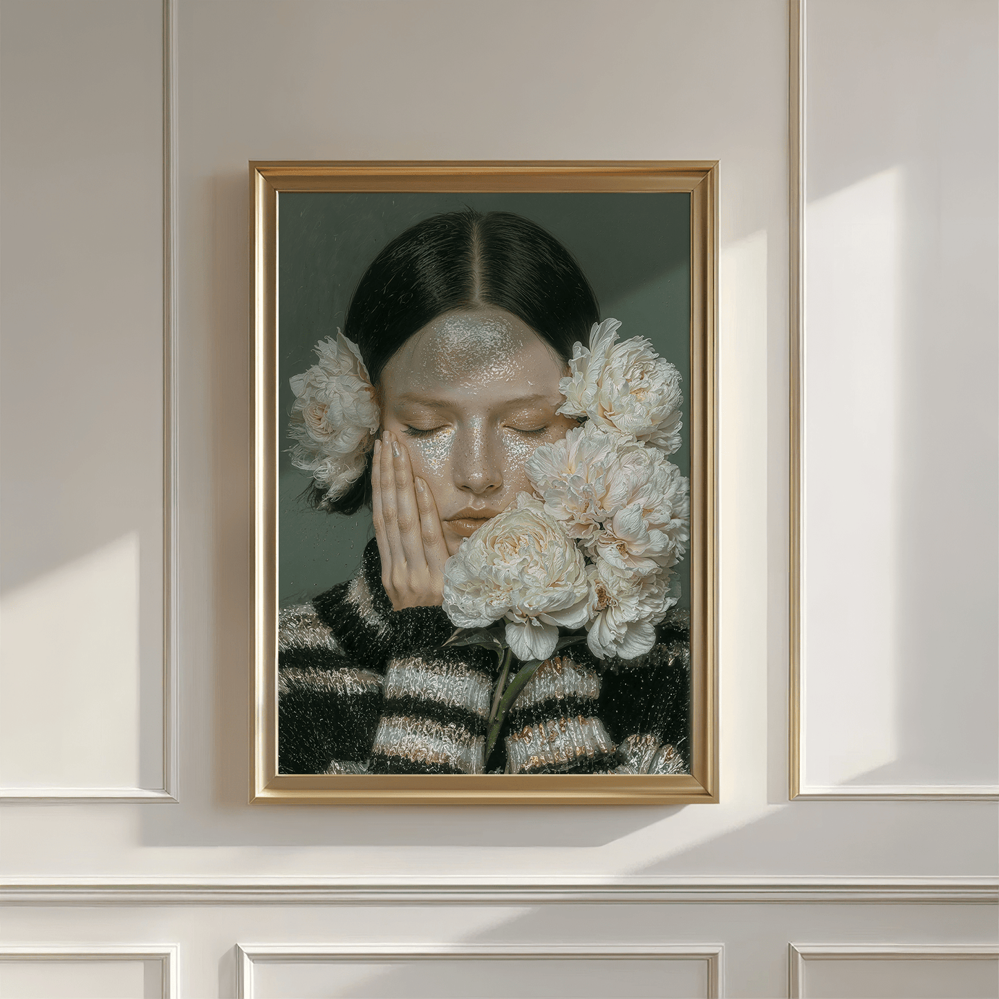 Woman with Flowers - Mooon Gallery