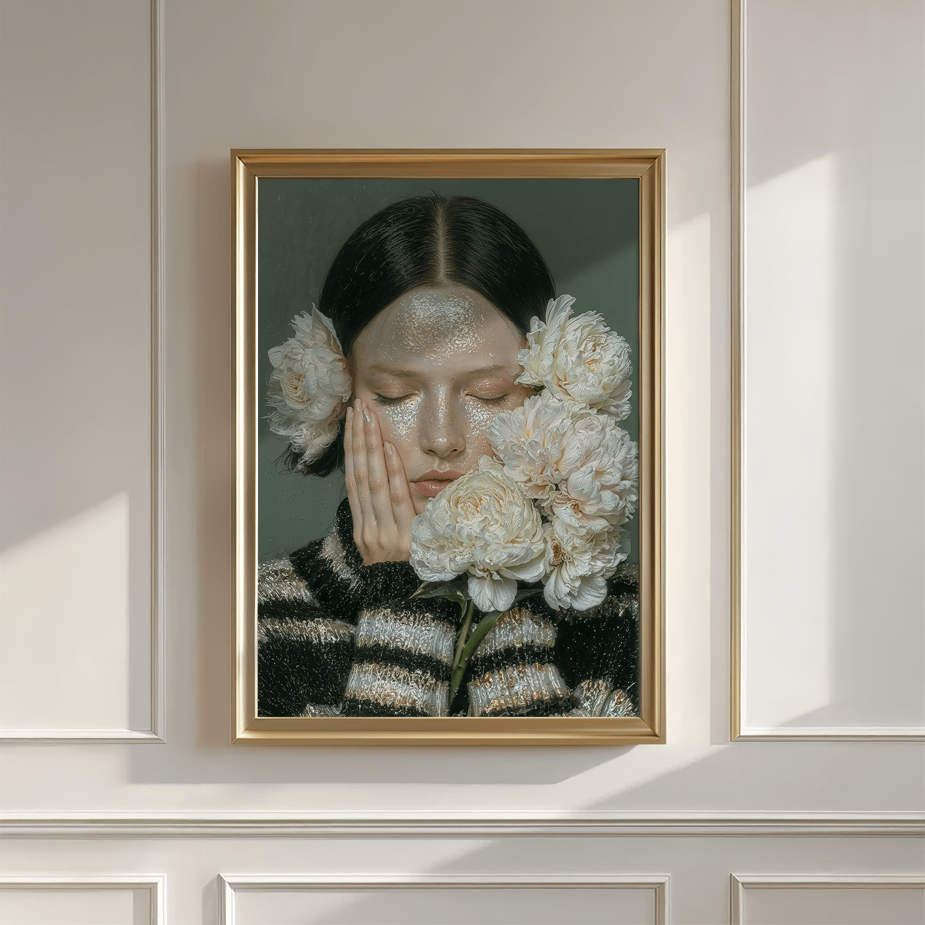 Woman with Flowers - Mooon Gallery
