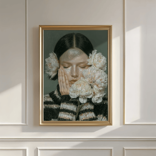 Woman with Flowers - Mooon Gallery