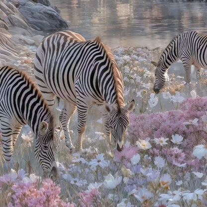 Zebras in Bloom, Vertial V1-81